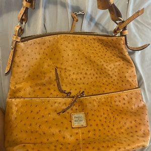DOONEY & BOURKE OSTRICH SHOULDER BAG